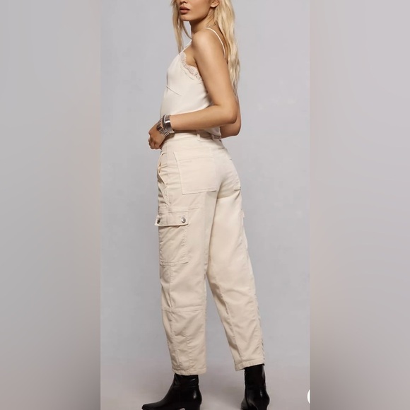Anthropologie Ivory Carson Utility Barrel Pant Corduroy - Picture 5 of 5